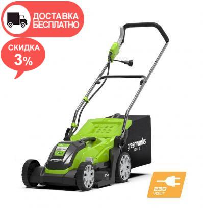 Электрическая газонокосилка Greenworks GLM1035